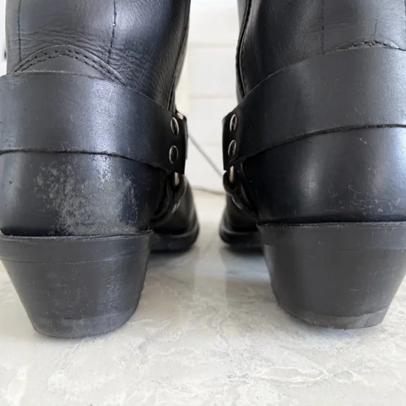 Double H Black Combat & Moto Boots - Picture 4 of 6